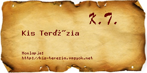 Kis Terézia névjegykártya