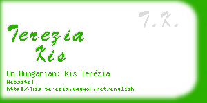 terezia kis business card