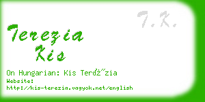 terezia kis business card